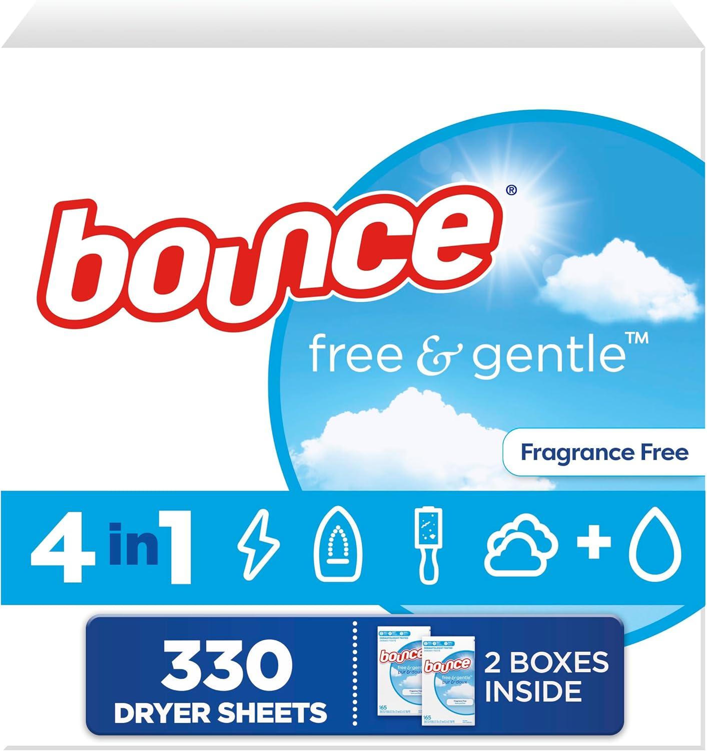 image:imageBounce Free amp Gentle Dryer Sheets Unscented 120 CountUnscented
