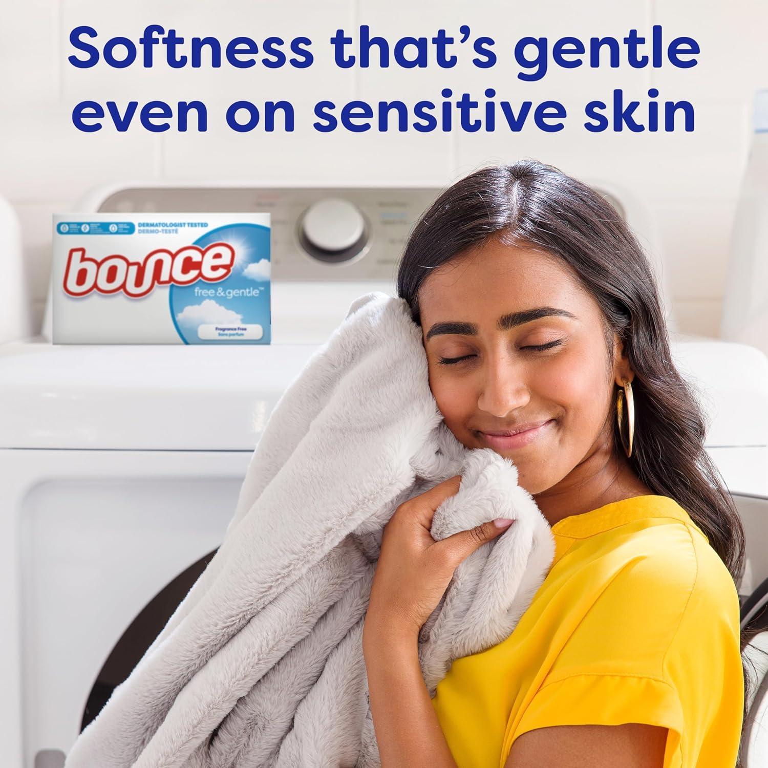 image:imageBounce Free amp Gentle Dryer Sheets Unscented 120 CountUnscented
