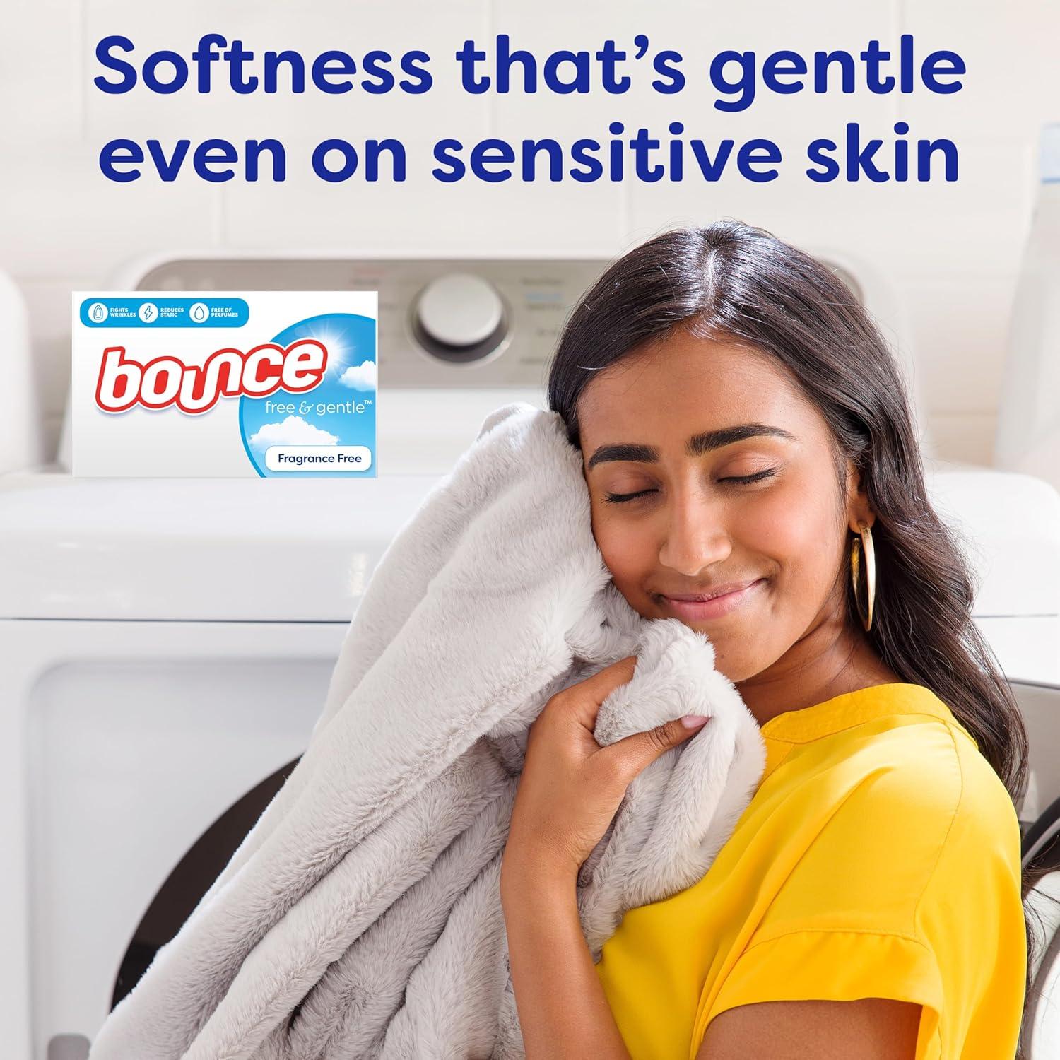 image:imageBounce Free amp Gentle Dryer Sheets Unscented 120 CountUnscented