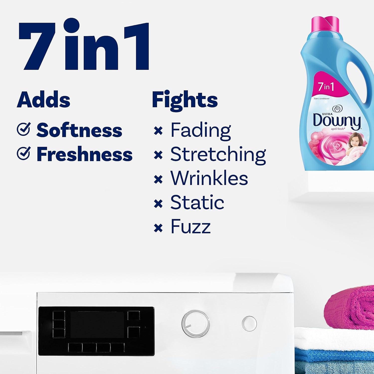 image:imageDowny April Fresh Liquid Fabric Conditioner Fabric Softener 164 fl oz 190 loads1 Count Pack of 1