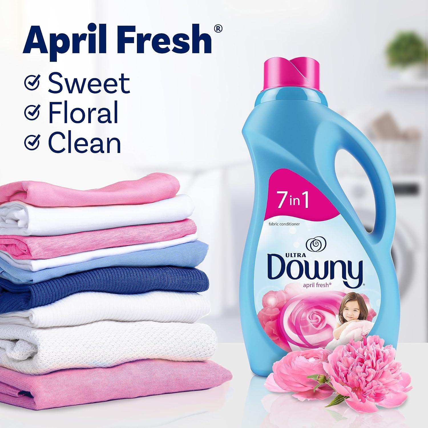 image:imageDowny April Fresh Liquid Fabric Conditioner Fabric Softener 164 fl oz 190 loads1 Count Pack of 1