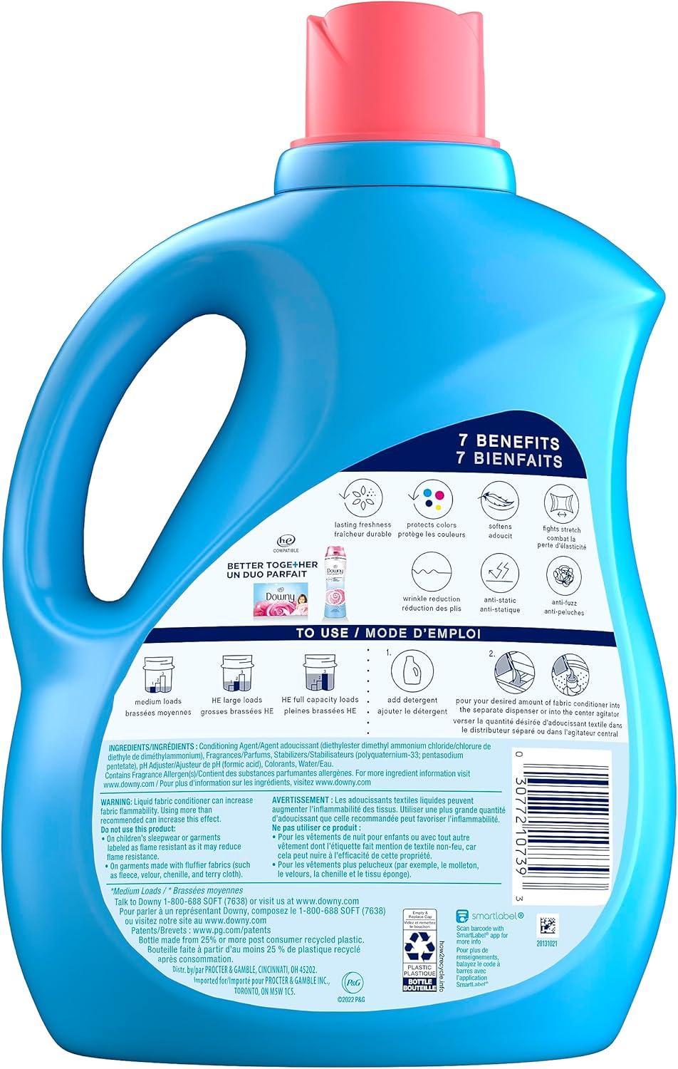 image:imageDowny April Fresh Liquid Fabric Conditioner Fabric Softener 164 fl oz 190 loads103 Fl Oz Pack of 1