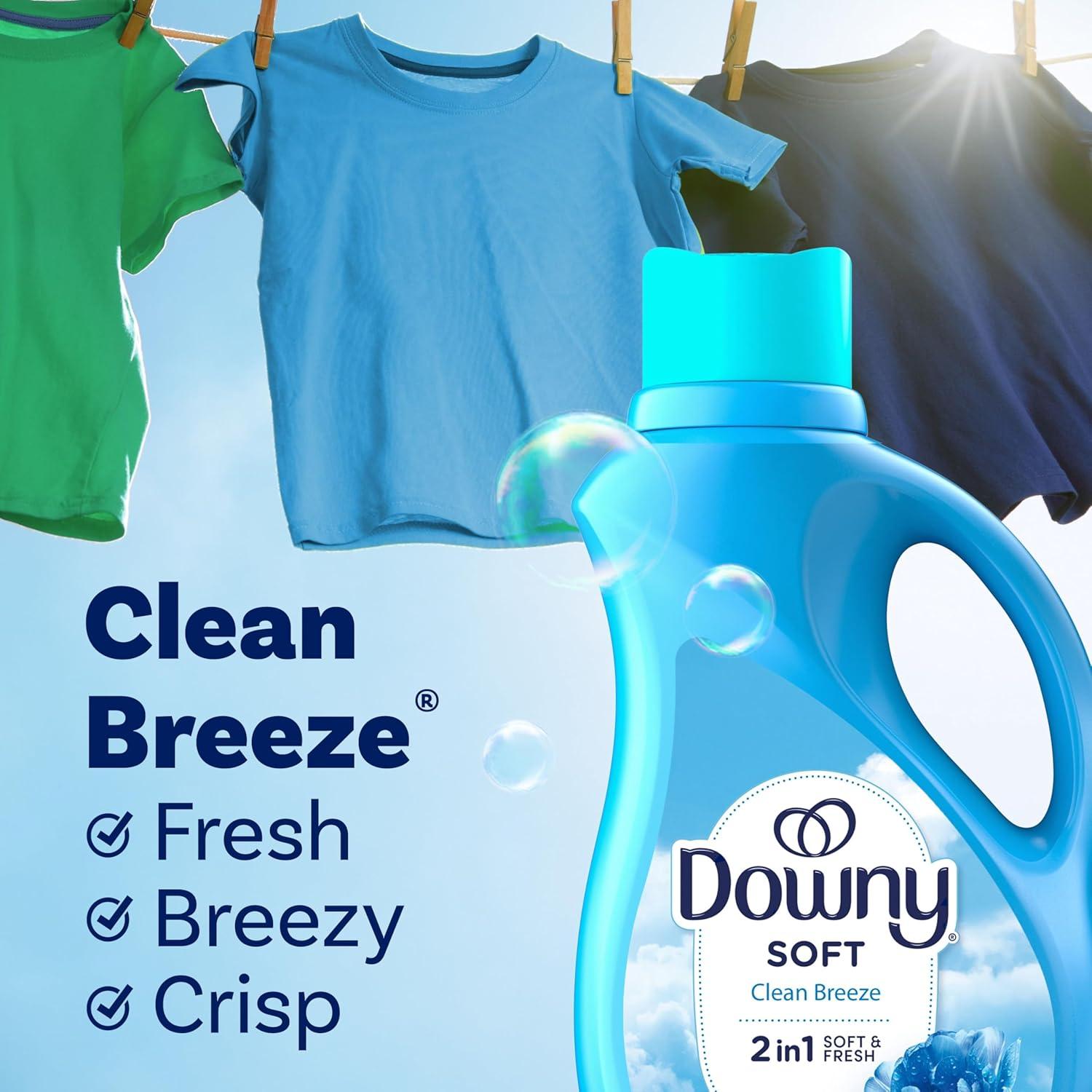 image:imageDowny April Fresh Liquid Fabric Conditioner Fabric Softener 164 fl oz 190 loads111 Fl Oz Pack of 1