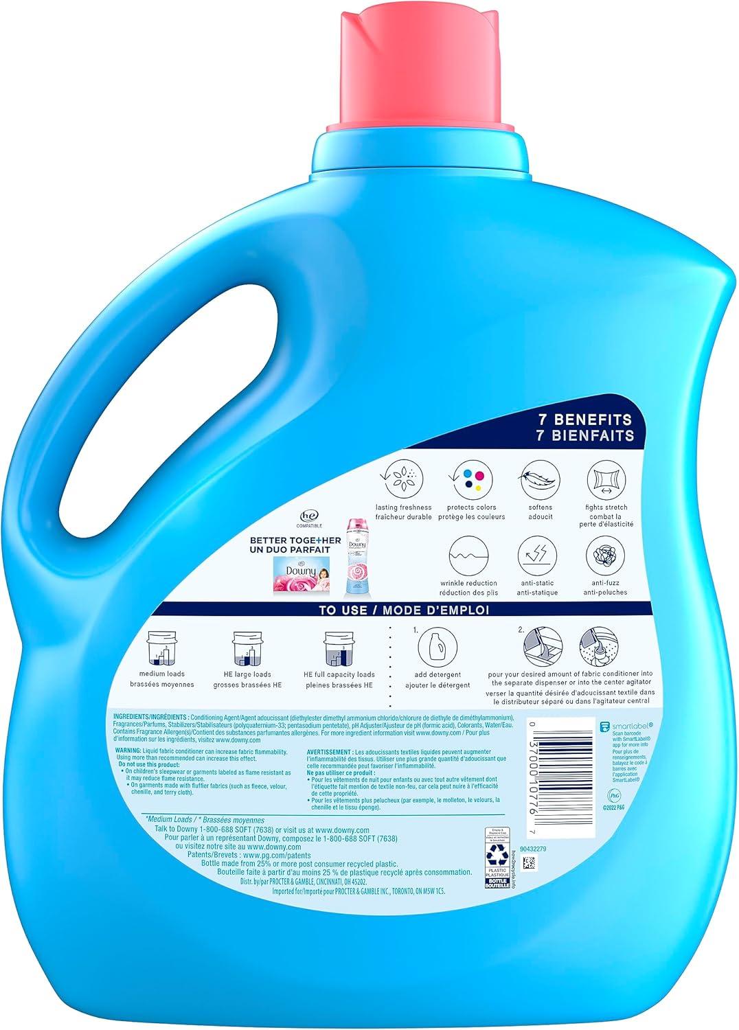 image:imageDowny April Fresh Liquid Fabric Conditioner Fabric Softener 164 fl oz 190 loads129 Fl Oz Pack of 1