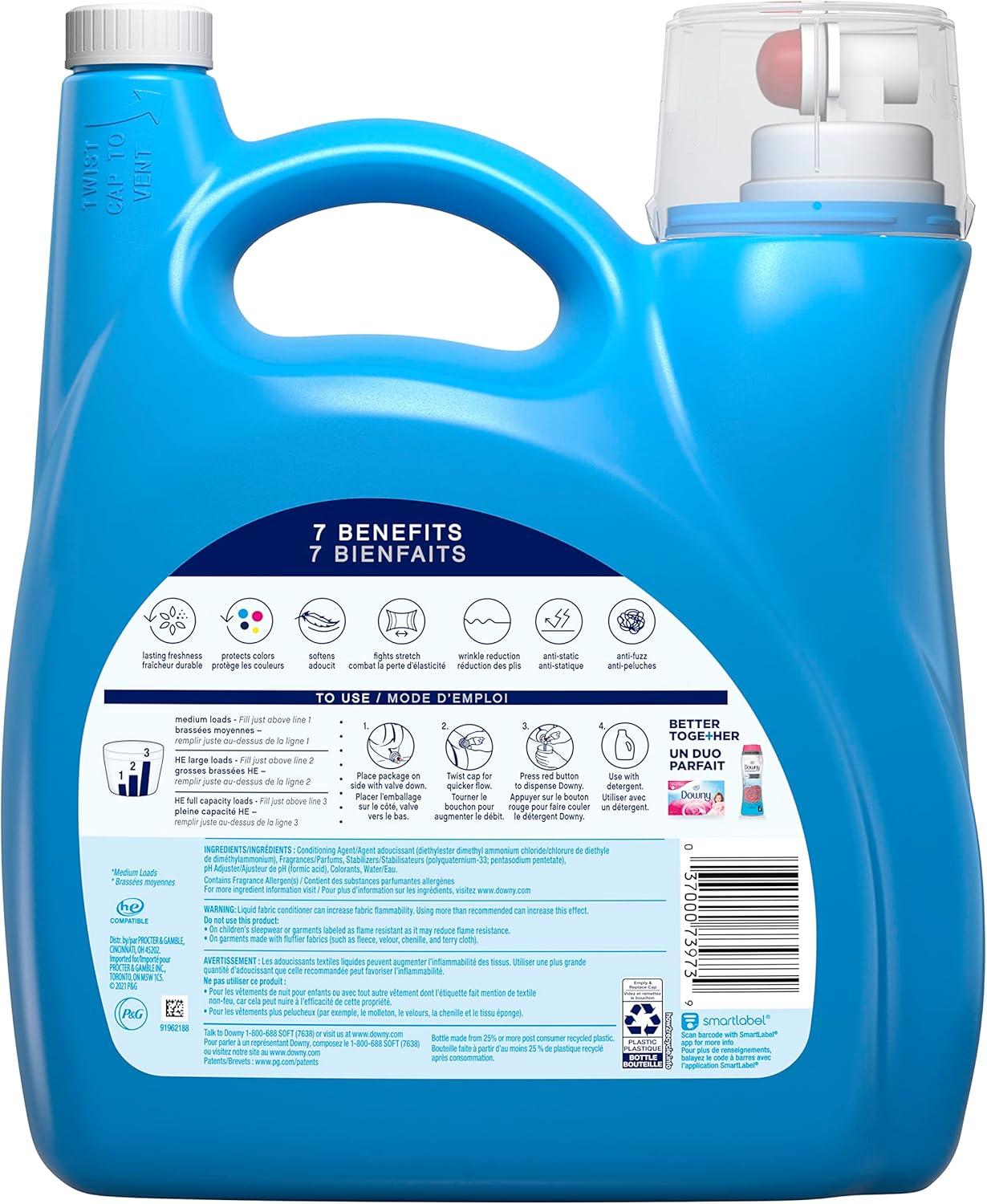 image:imageDowny April Fresh Liquid Fabric Conditioner Fabric Softener 164 fl oz 190 loads164 Fl Oz Pack of 1
