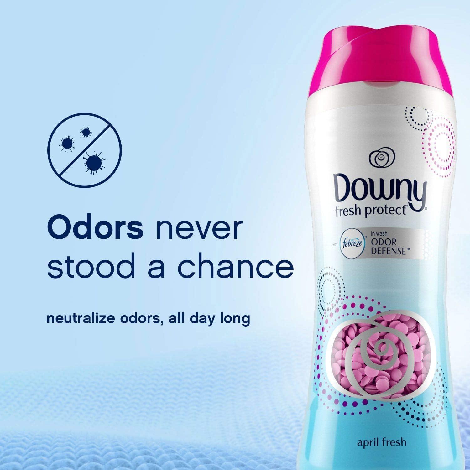 image:imageDowny Downy Fresh Protect inwash Scent Beads with Febreze Odor Defense April Fresh 375 Oz303 Ounce Pack of 1