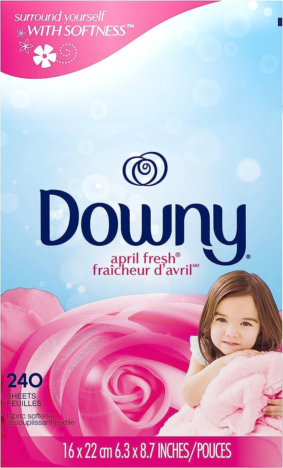image:imageDowny Fabric Softener Dryer Sheets April Fresh 240 CountApril Fresh