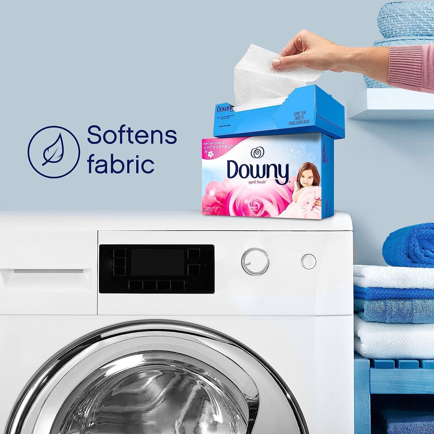 image:imageDowny Fabric Softener Dryer Sheets April Fresh 240 CountApril Fresh