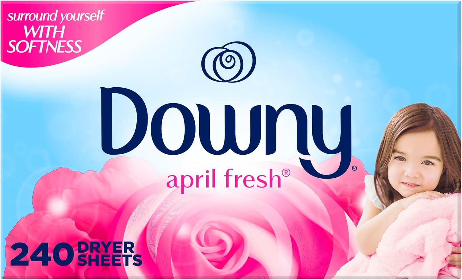 image:imageDowny Fabric Softener Dryer Sheets April Fresh 240 CountApril Fresh