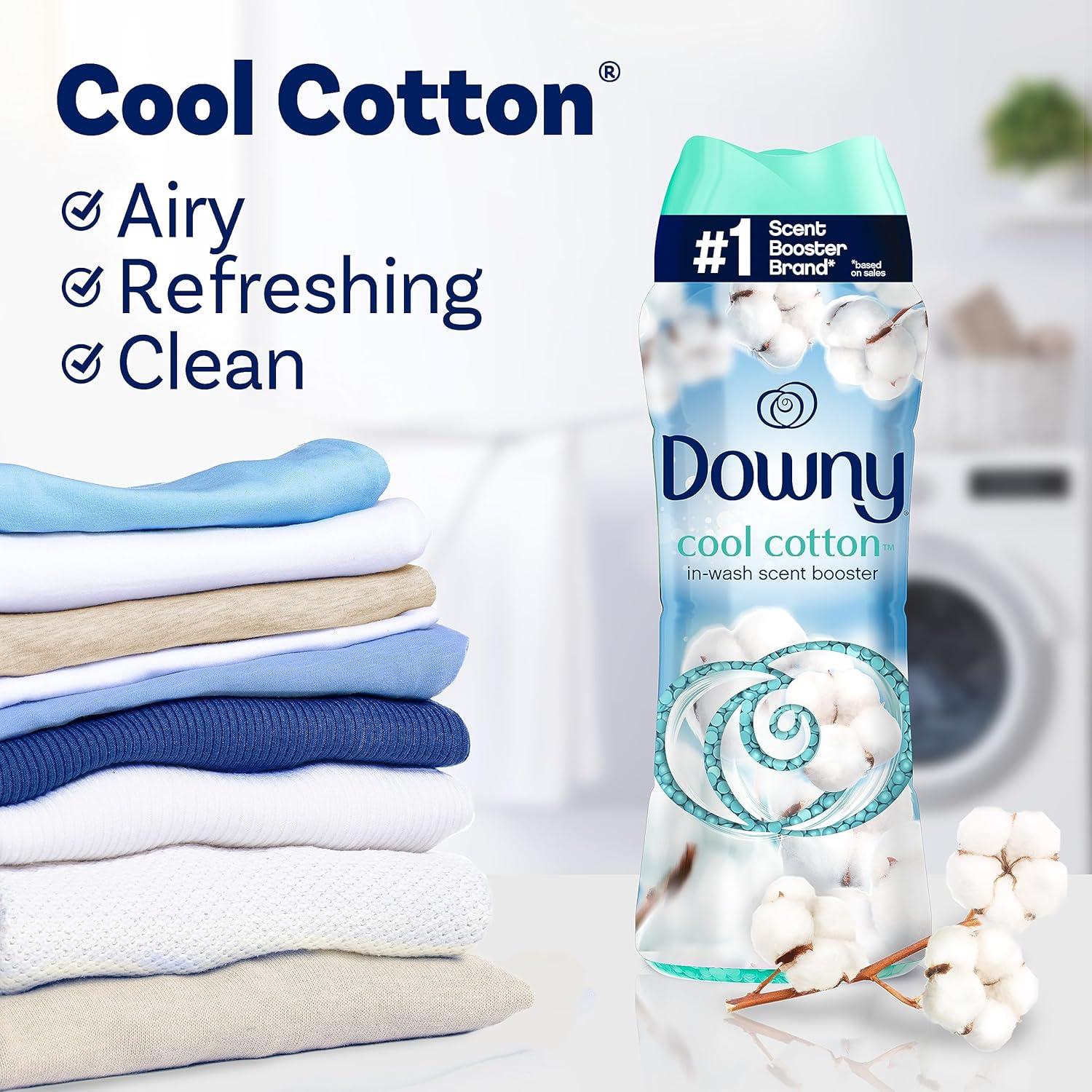 image:imageDowny InWash Laundry Scent Booster Beads Cool Cotton 91 Oz Pack of 4