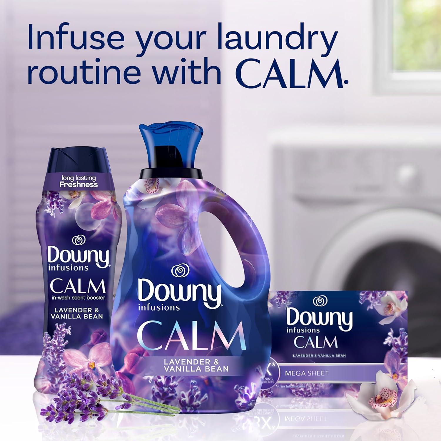 image:imageDowny Infusions CALM Liquid Fabric Softener Soothing Lavender And Vanilla Bean 56 Fl Oz Fabric Conditioner For Softness And Scent56 Fl Oz Pack of 1