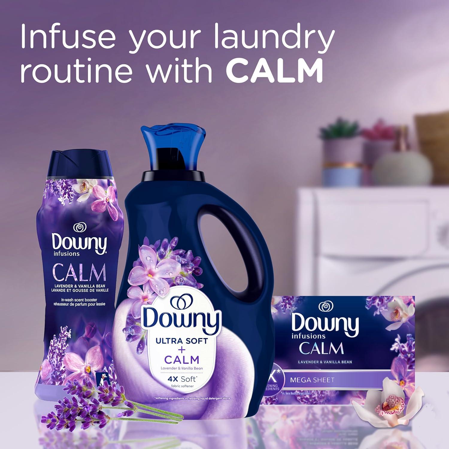 image:imageDowny Infusions CALM Liquid Fabric Softener Soothing Lavender And Vanilla Bean 56 Fl Oz Fabric Conditioner For Softness And Scent56 Fl Oz Pack of 1
