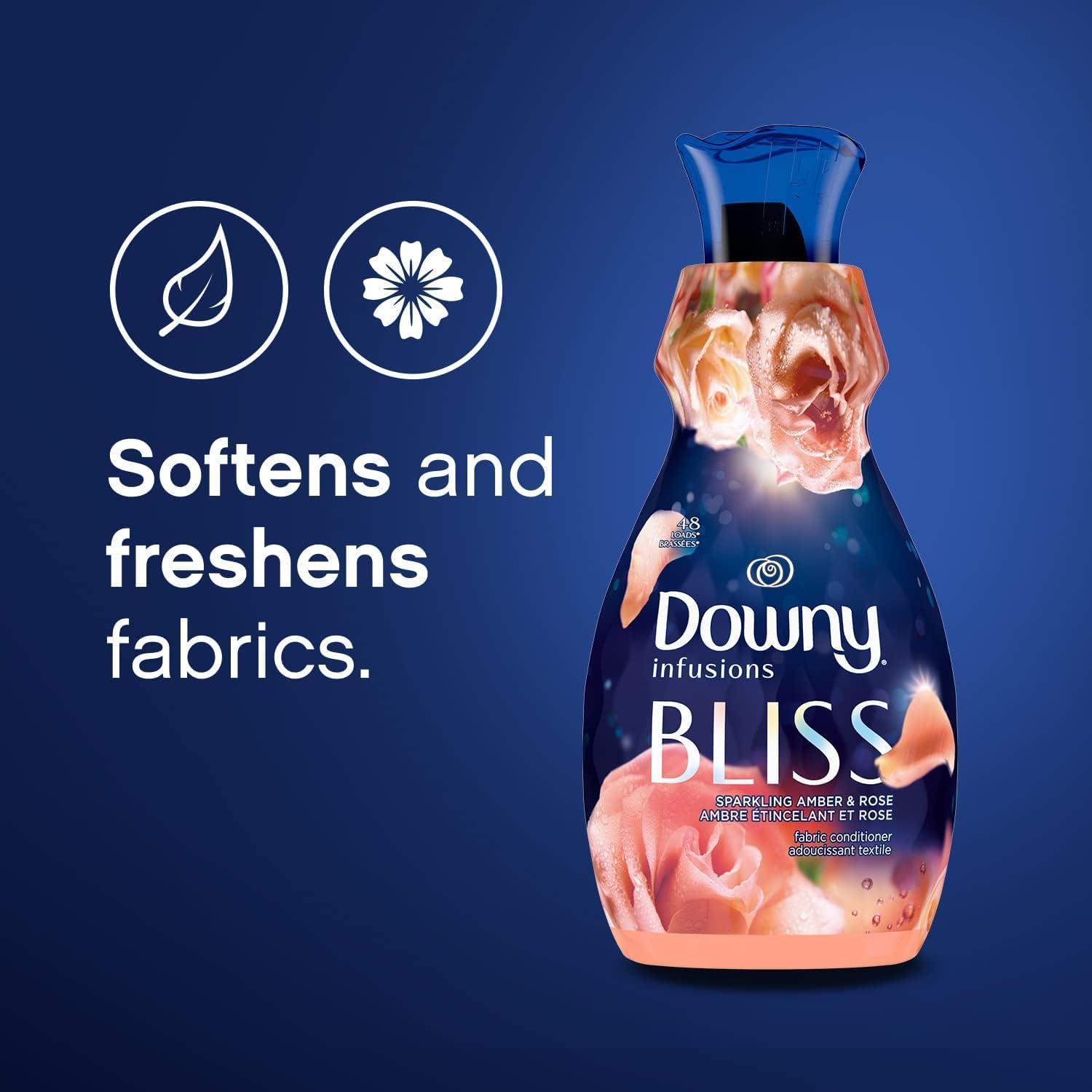 image:imageDowny Infusions CALM Liquid Fabric Softener Soothing Lavender And Vanilla Bean 56 Fl Oz Fabric Conditioner For Softness And Scent56 Fl Oz Pack of 1