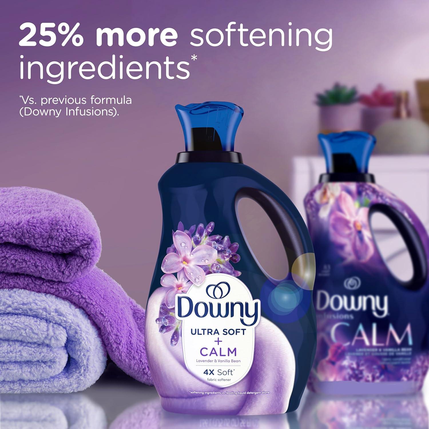 image:imageDowny Infusions CALM Liquid Fabric Softener Soothing Lavender And Vanilla Bean 56 Fl Oz Fabric Conditioner For Softness And Scent56 Fl Oz Pack of 1