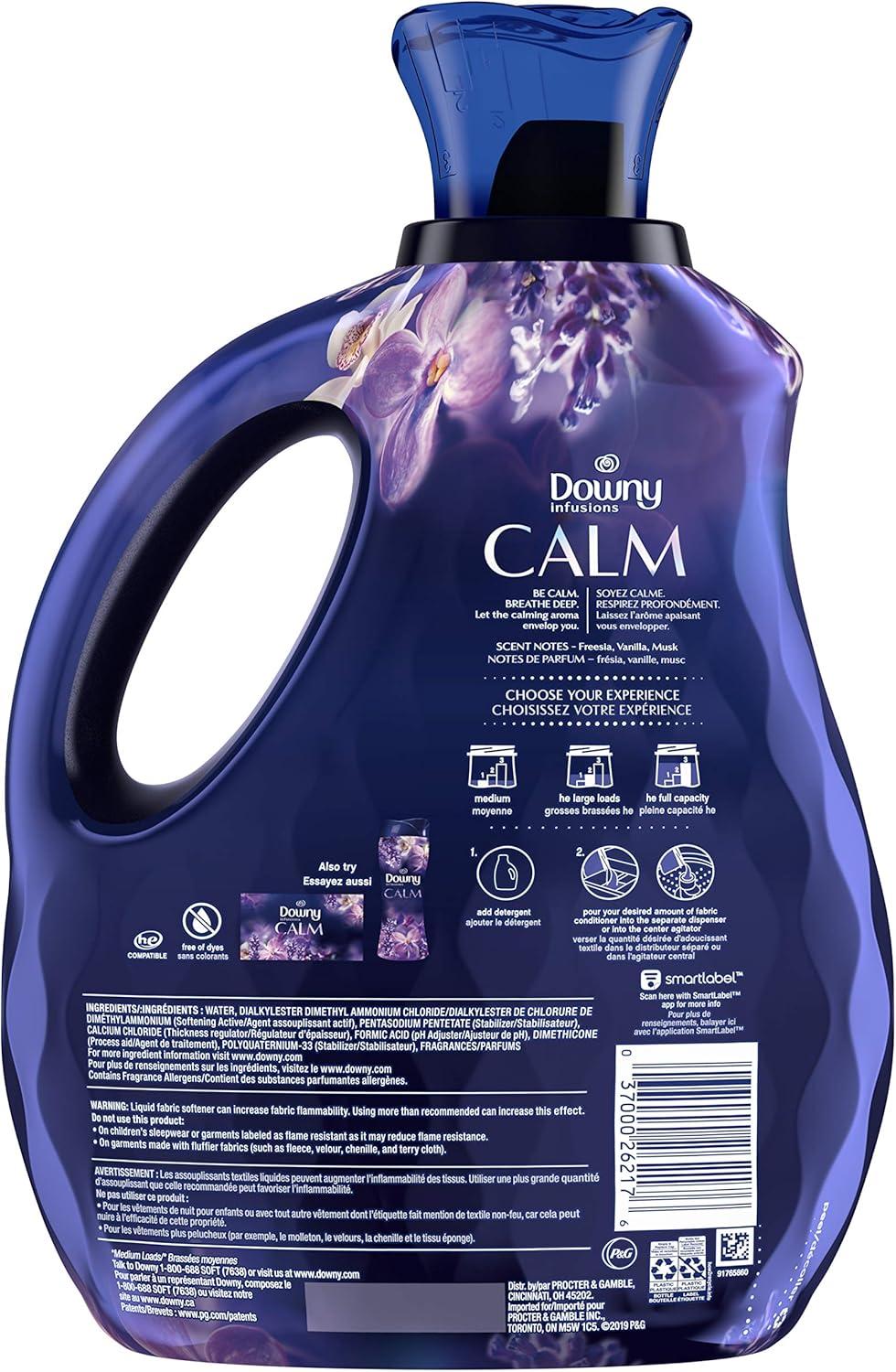 image:imageDowny Infusions CALM Liquid Fabric Softener Soothing Lavender And Vanilla Bean 56 Fl Oz Fabric Conditioner For Softness And Scent81 Fl Oz Pack of 1