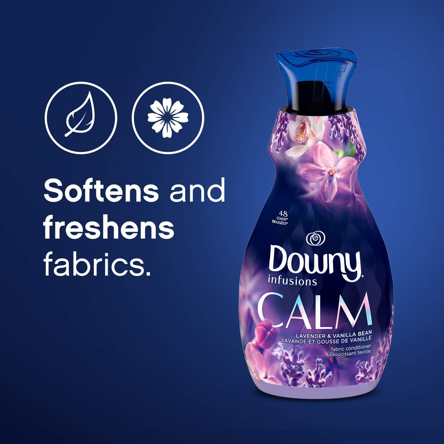 image:imageDowny Infusions CALM Liquid Fabric Softener Soothing Lavender And Vanilla Bean 56 Fl Oz Fabric Conditioner For Softness And Scent81 Fl Oz Pack of 1