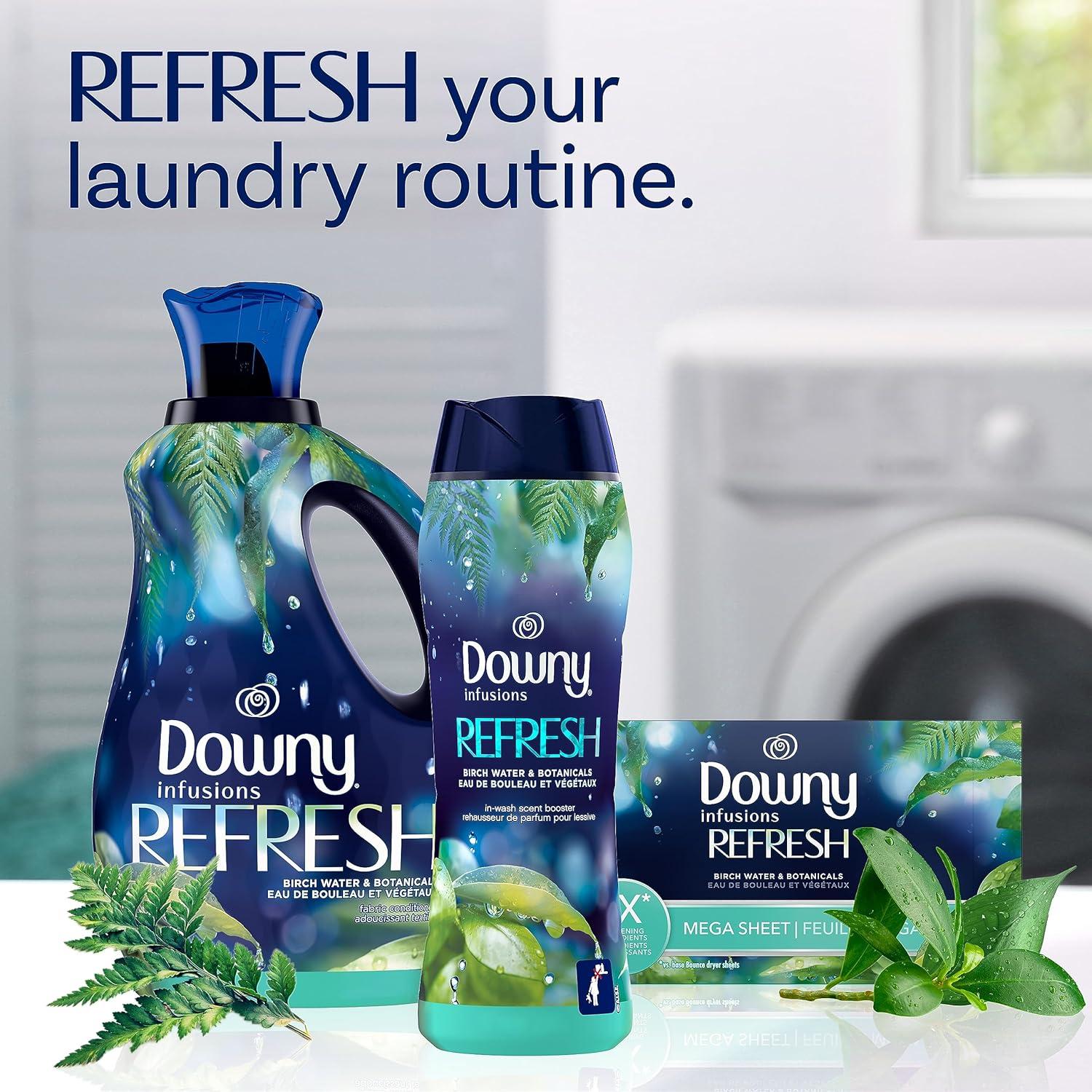 image:imageDowny Infusions InWash Laundry Scent Booster Beads REFRESH Botanical Florals and Birch Water Scent 24 oz