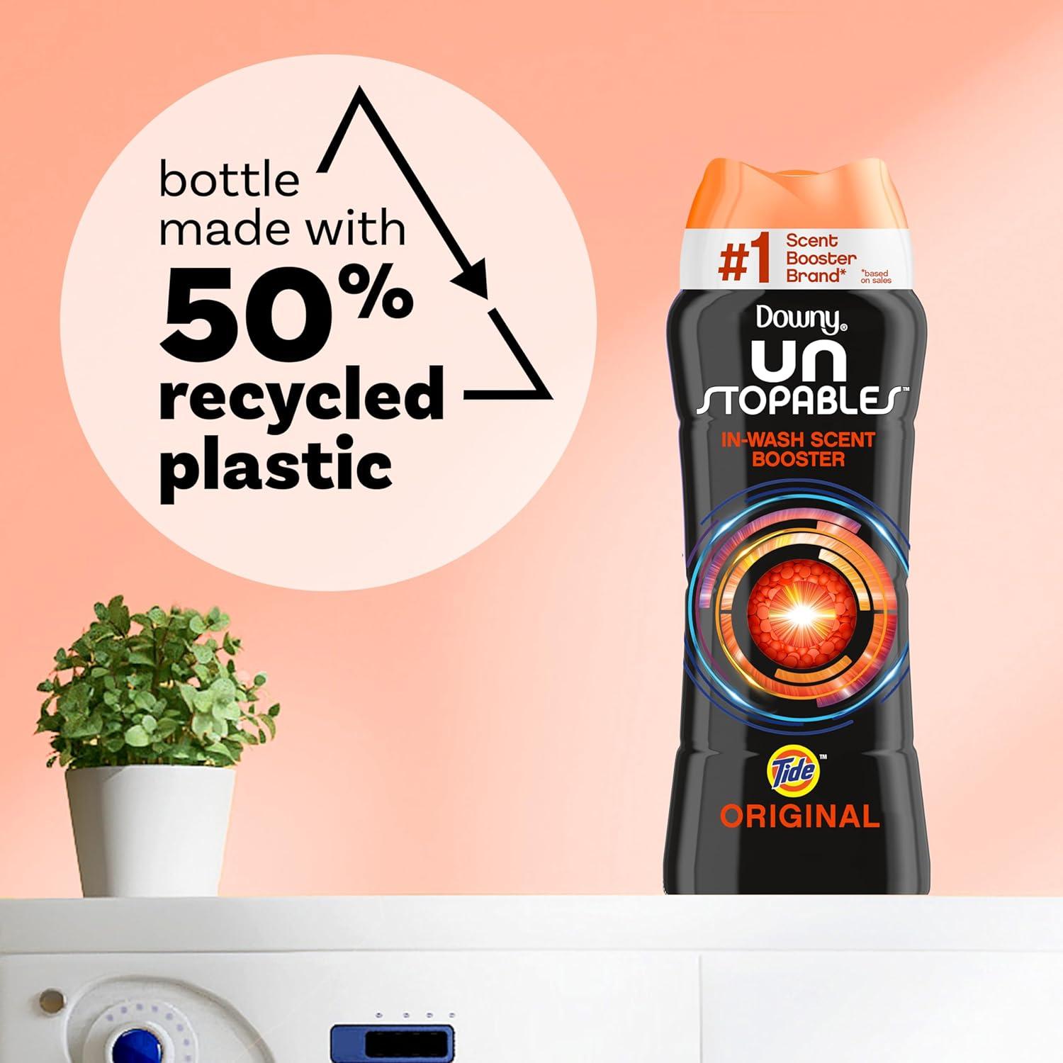 image:imageDowny Unstopables inWash Scent Booster Tide Original Scent Net Wt 57 OZ 162 g Per Bottle One 1 BottleOriginal