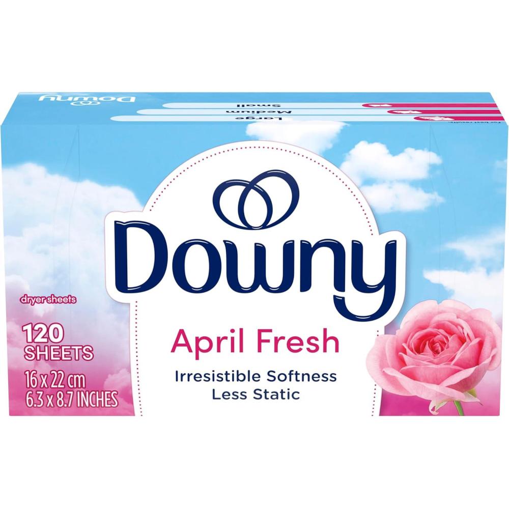 image:imageDowny Fabric Softener Dryer Sheets April Fresh 240 CountApril Fresh Scent