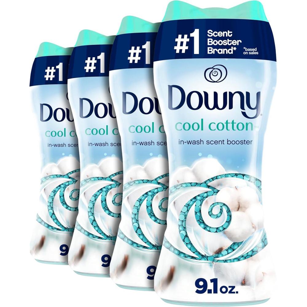 image:imageDowny InWash Laundry Scent Booster Beads Cool Cotton 91 Oz Pack of 4