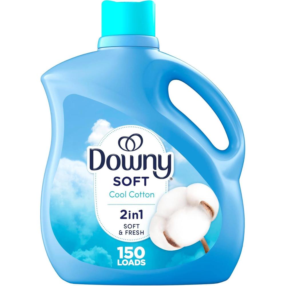 image:imageDowny Liquid Fabric Softener April Fresh 2in1 Fresh amp Soft 140 Fl Oz 190 Loads Fabric Conditioner For Freshness And SoftnessCool Cotton