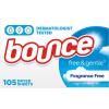 image:imageBounce Free amp Gentle Dryer Sheets Unscented 120 CountUnscented