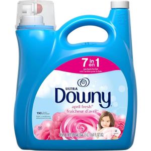 Downy April Fresh Liquid Fabric Conditioner (Fabric Softener), 164 fl oz, 190 loads(164 Fl Oz (Pack of 1))